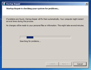  sebab itu sanggup diperbaiki dengan startup repair Cara Memperbaiki Windows 7 Gagal Booting dengan Startup Repair