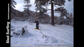 Sled Surfing - Stand Up Sledding!