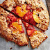 Strawberry and orange galette with oat pastry