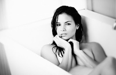 Katrina Law in the bath tub