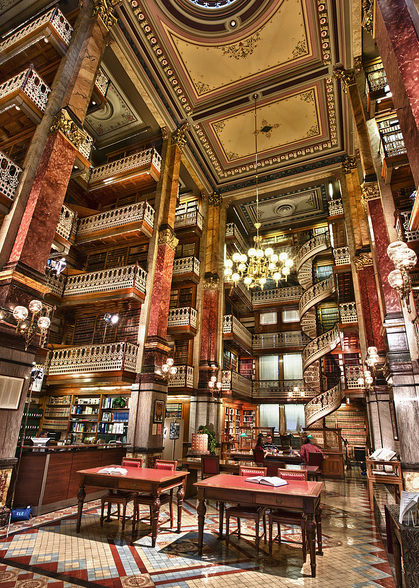 Spiral Staircase, Law Library, Des Moines, Iowa