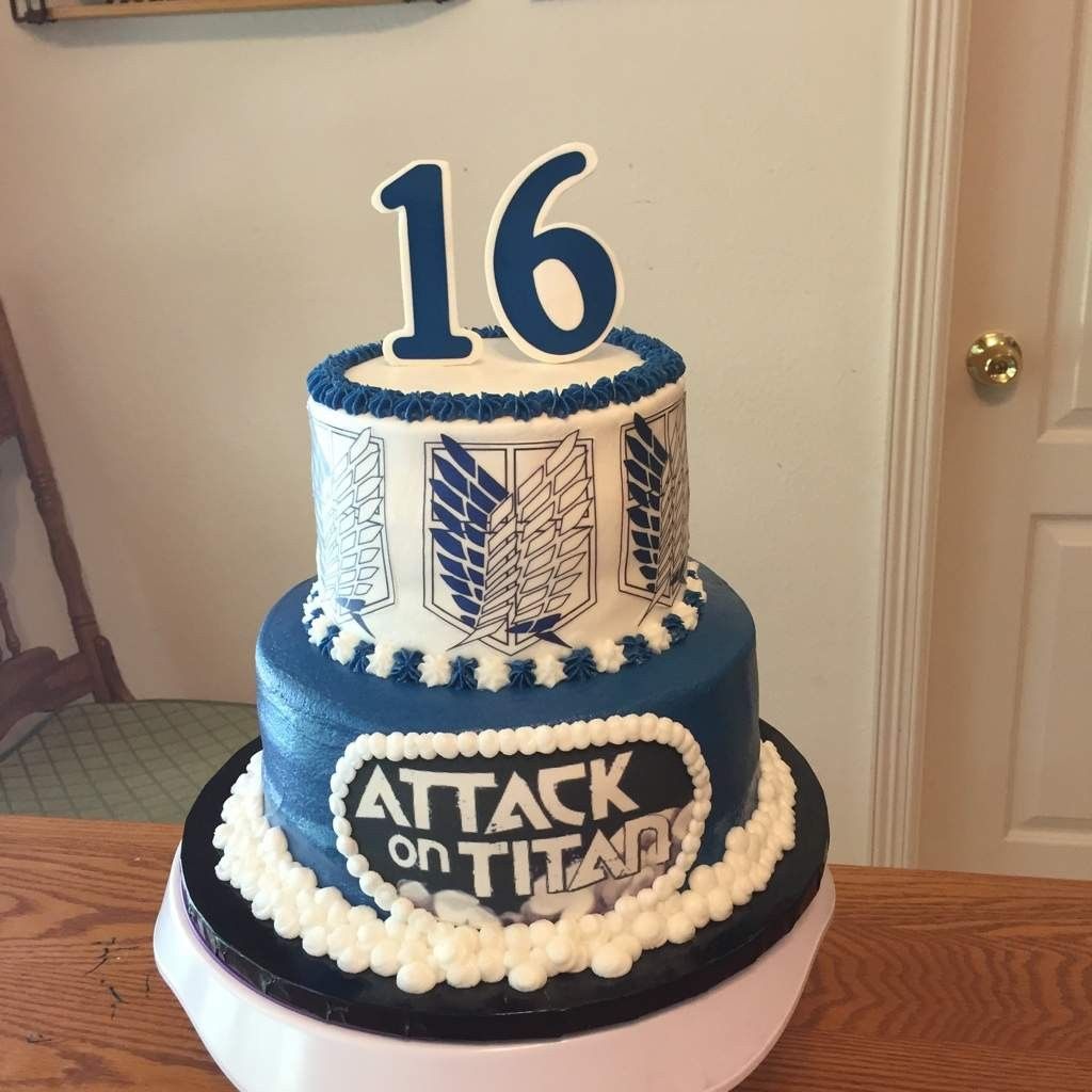 attack on titan birthday cake