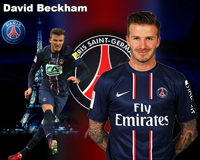 the best player soccer, the top player, crazy skill David Beckham Paris Saint Germain PSG  Wallpaper