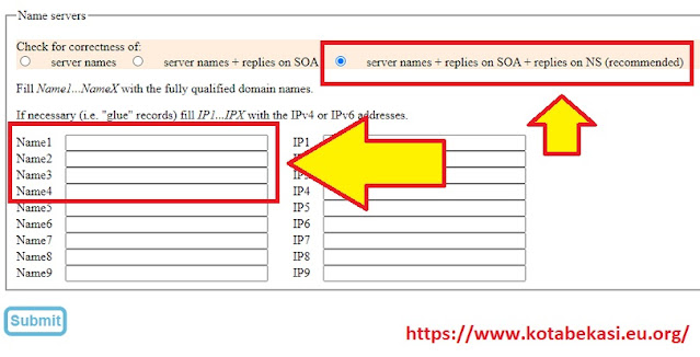 Cara Mengisi Server Name atau DNS (Domain Name System)
