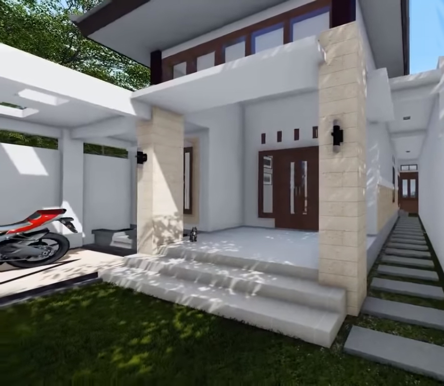 Desain dan Denah Rumah Terbaru Yang Elegan Cocok Untuk 