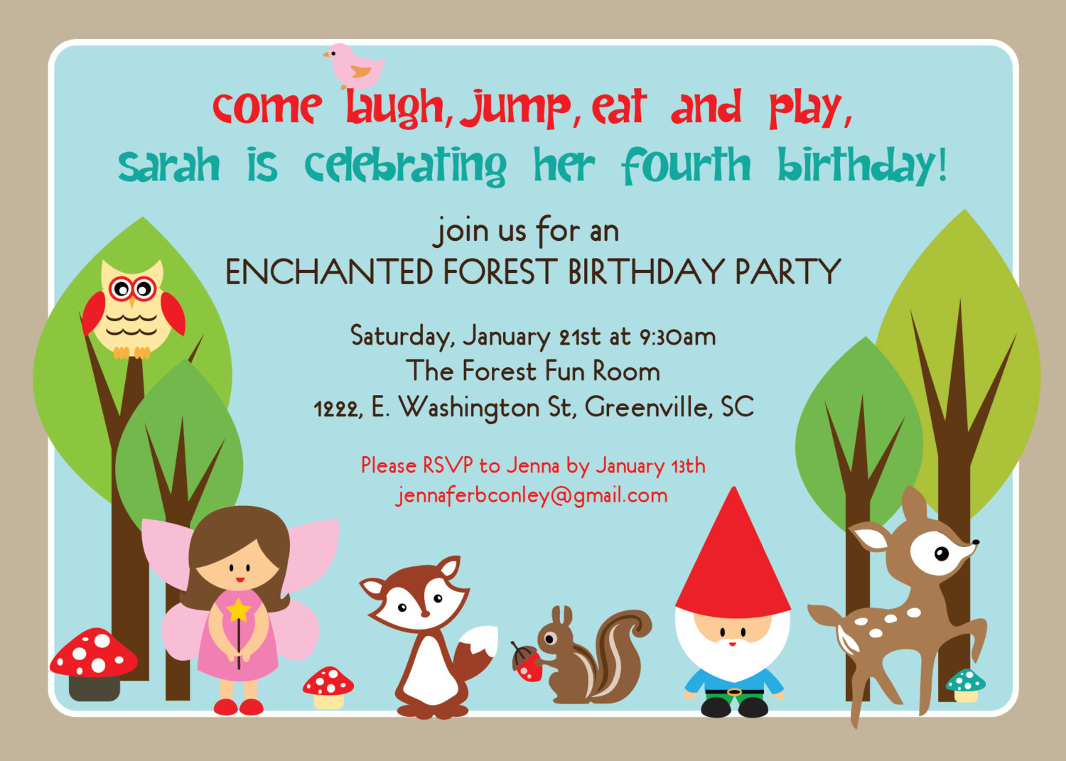 Glory Girl Art: A Woodland Fairy Birthday Party