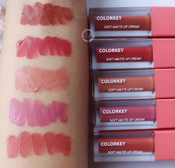 Review Colorkey Soft Matte Lip Cream All Shades