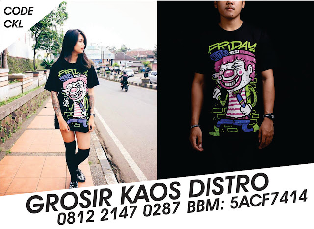 grosir kaos distro fridaykiller murah