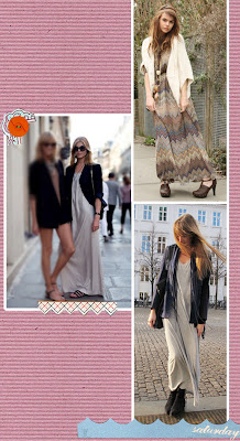 Maxi dress with outerwear - Saturday