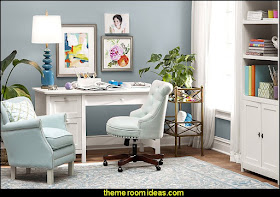 office furniture - office decorating - study desk - den furniture - office chairs - home office design - Organizing your Home Office - Bookshelves