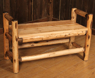 cedar log bench plans