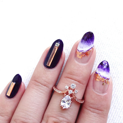 Alluring Amethyst Nail Art