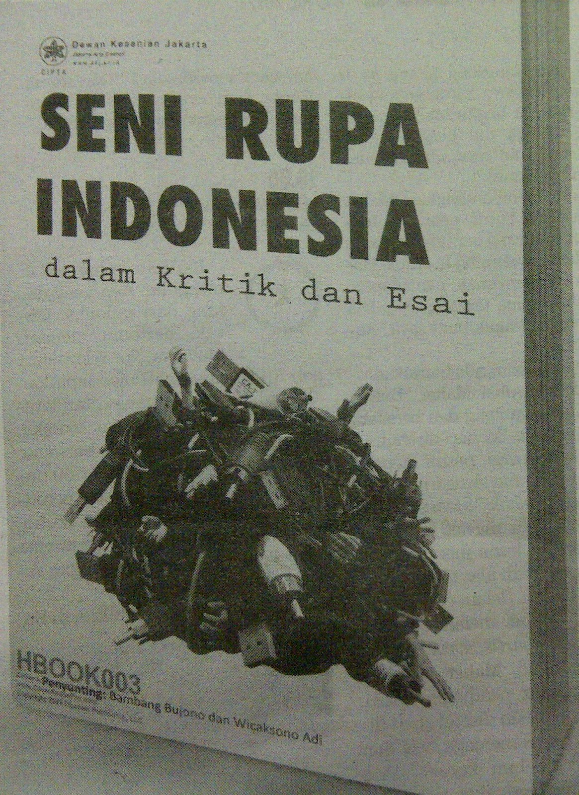 Gambar Dokumenter SENI  RUPA  INDONESIA dalam kritik dan esai