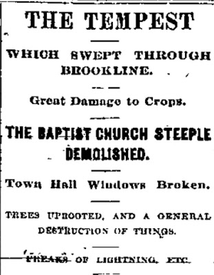 The Tempest Which Swept Through Brookline