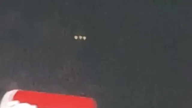 3 white lights on a UFO over Knoxville Tennessee USA.