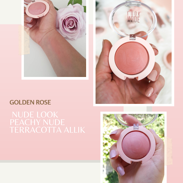 Golden Rose Nude Look Face Baked Blusher-Allık