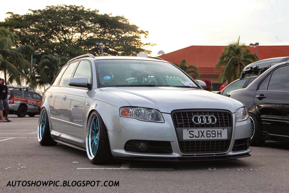 Audi A4 Avant HellaFlush Singapore front