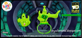 McDonalds Ben 10 Alien Force Happy Meal Toys - Goop