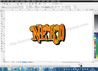 Cara Membuat Outline pada Objek/Teks (2),  tutoriallengkapcoreldraw.blogspot.com