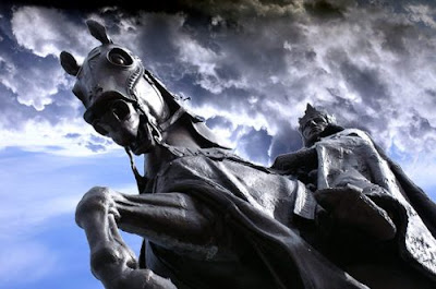 statue de Louis IX à Saint-Louis des Etats-Unis