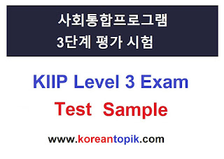 KIIP Level 3 Test Samples PDF | Đề Thi lớp KIIP 3 (3단계 평가)