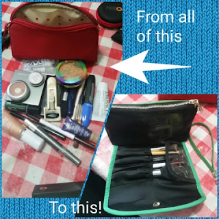 Travel Makeup Organizer! collage