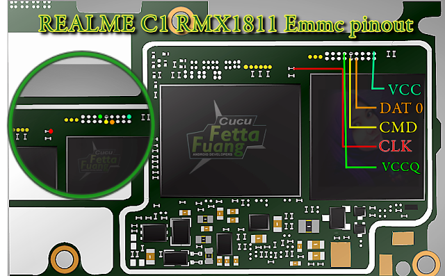 REALME C1 RMX1811 eMMC Pinout - Tembel Panci