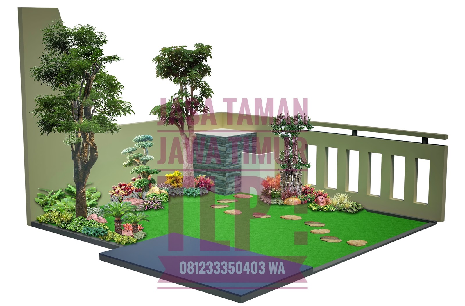 Jasa Desain Taman-Kolam Terbaik Di Surabaya  Jasa taman 