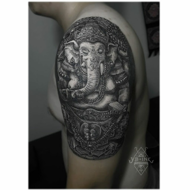 Tatuagem Ganesha: 60 ideias masculinas