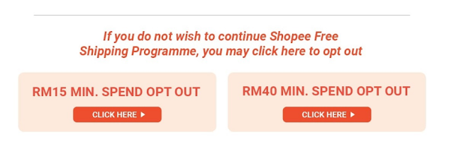 Bagaimana Cara Untuk Keluar Dari Program FREE SHIPPING RM15 SHOPEE