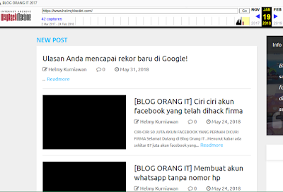 Bukan bekas blog ilegal