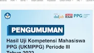 Kelulusan: Hasil Uji Kompetensi Mahasiswa PPG atau UKMPPG Periode III Tahun 2022