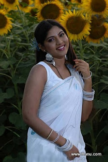 actress bhanu photos in white colour saree