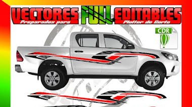 Vector de Franja para camioneta  100% editable y gratis