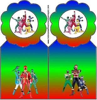 Power Rangers Free Printable Bookmarks.