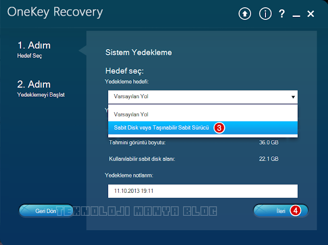 Lenovo OneKey Recovery anlatım