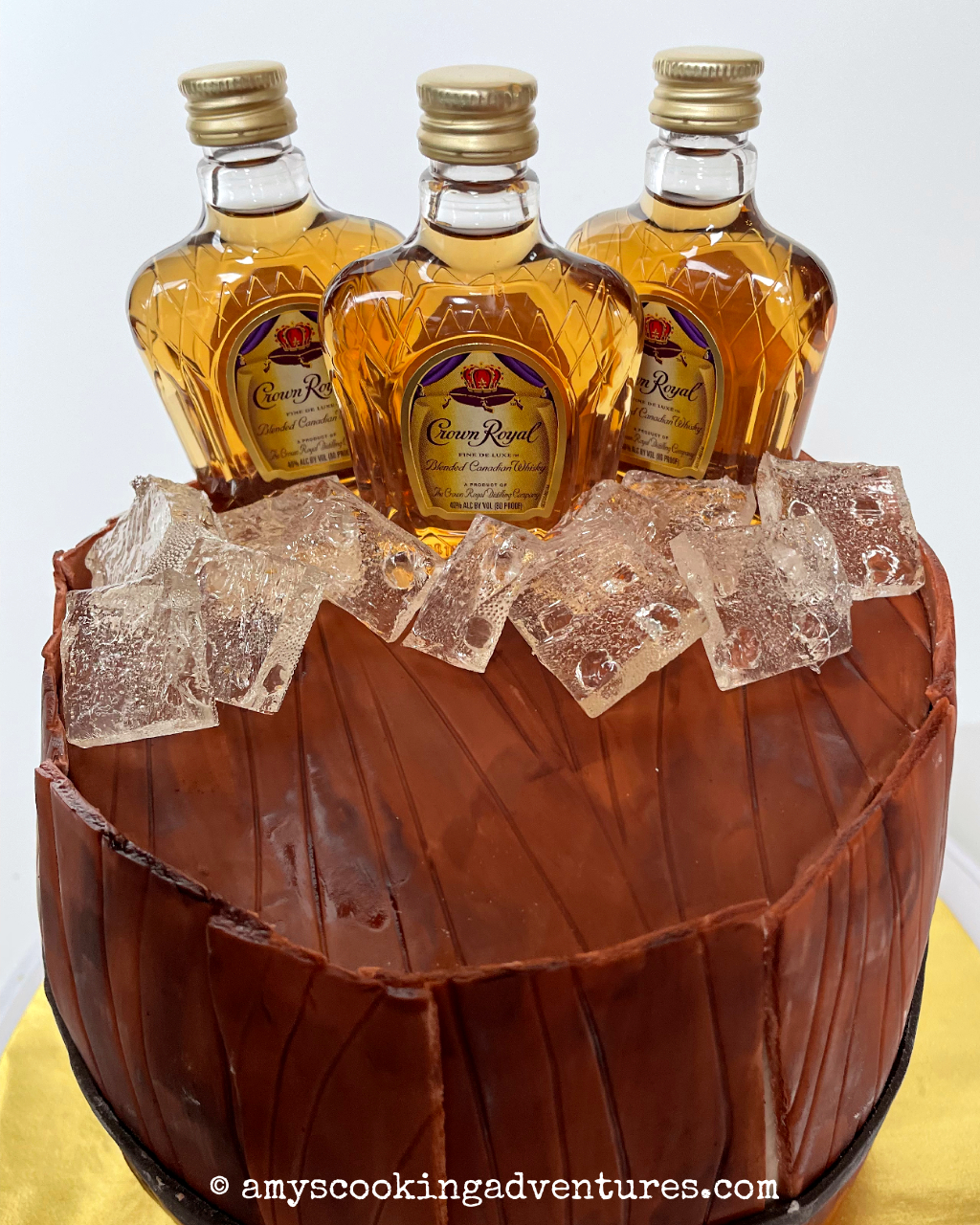 Whiskey Bottle Shaped Birthday Cake  Winniin