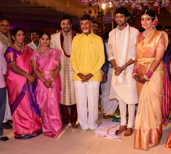 Chandrababu naidu at Allari Naresh wedding 