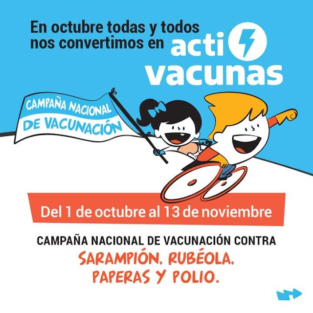 Campaña Nacional de Vacunación contra la Sarampión, Rubeola, Paperas y Polio 