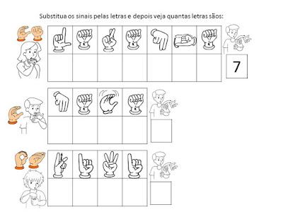 Substitua os sinais pelas letras e depois veja quantas letras são