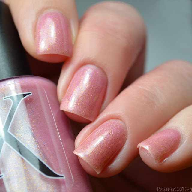 pink polish with shifting shimmer