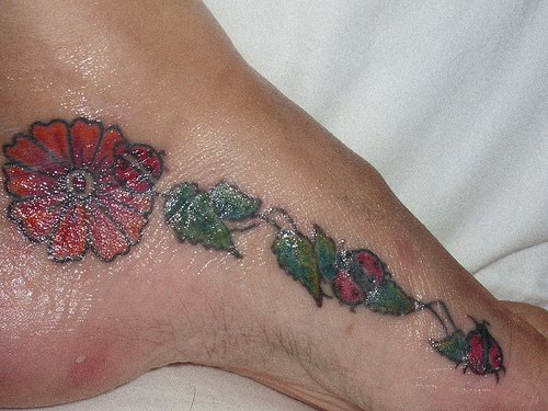 Flower Foot Tattoo Ideas