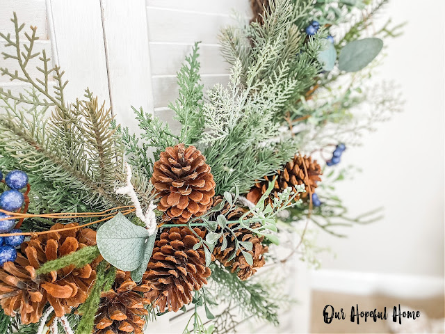 rustic pine cone wreath