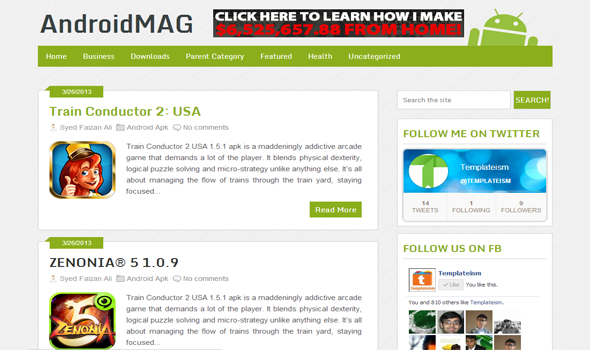 AndroidMag Blogger Template