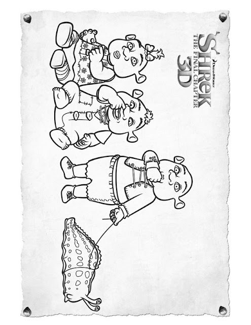 top shrek coloring pages