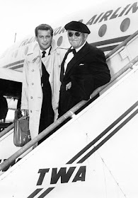 Robert Wagner and Spencer Tracy flying TWA
