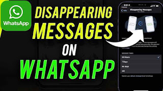 send disappearing messages in whatsapp