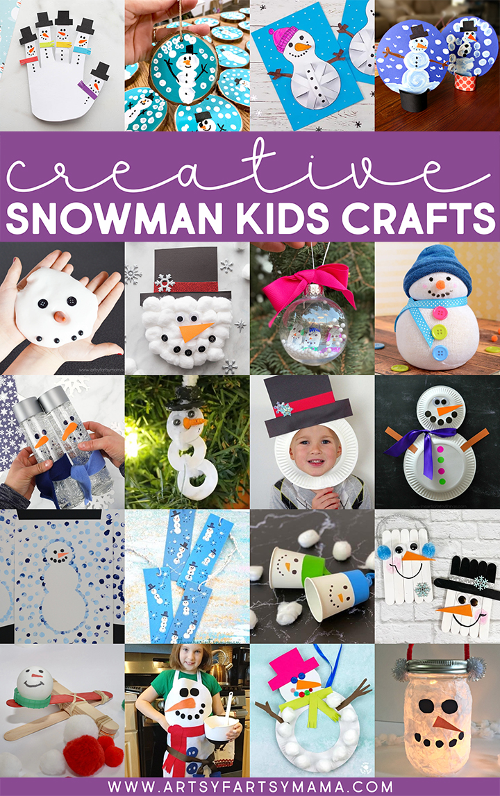 Creative Snowman Kids Craft Ideas