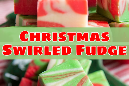 Christmas Swirled Fudge