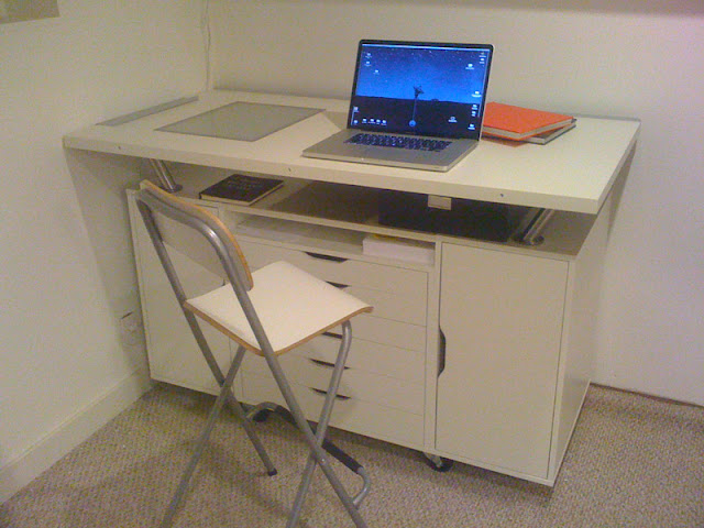 ALEX work table with flat files